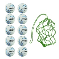 Net of 10 Mitre Intercept Netballs